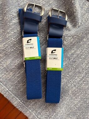 2 Champro MVP Youth Elastic Belt - Blue